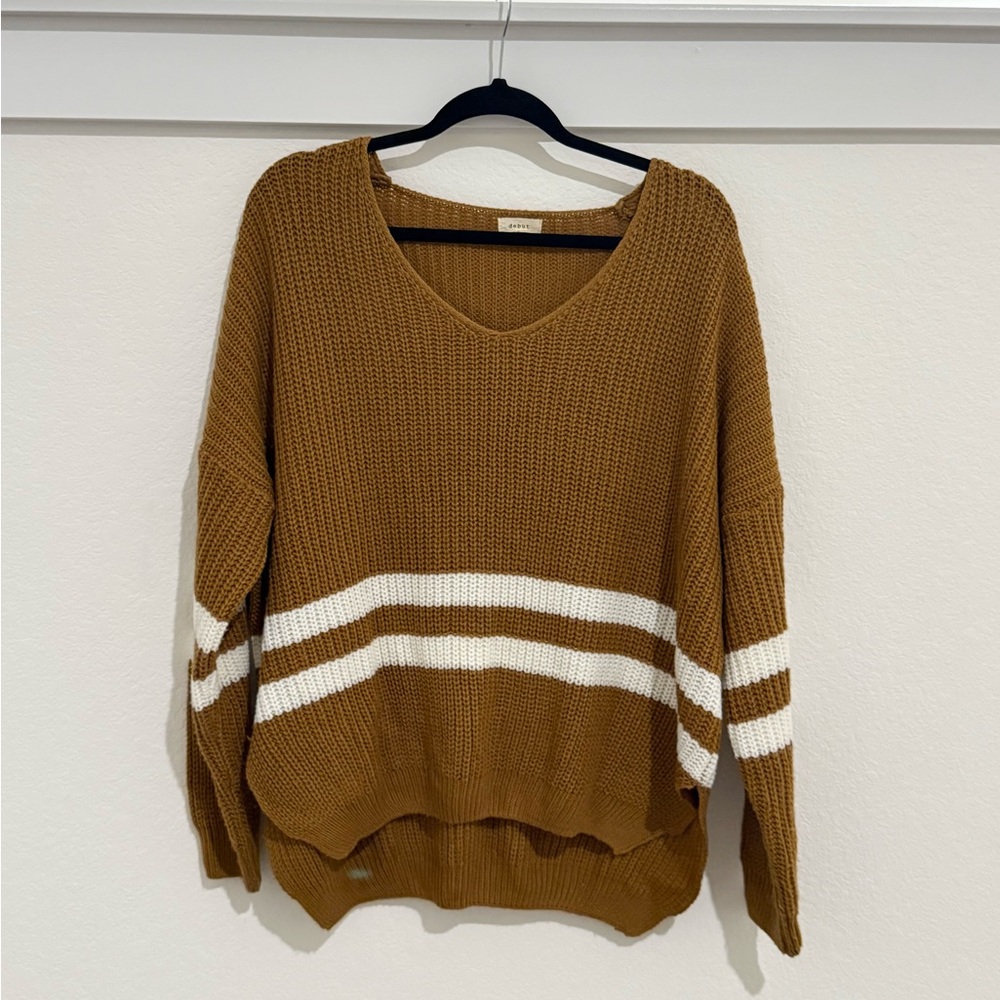 Debut Brown/Orange Sweater (Size: M/L)